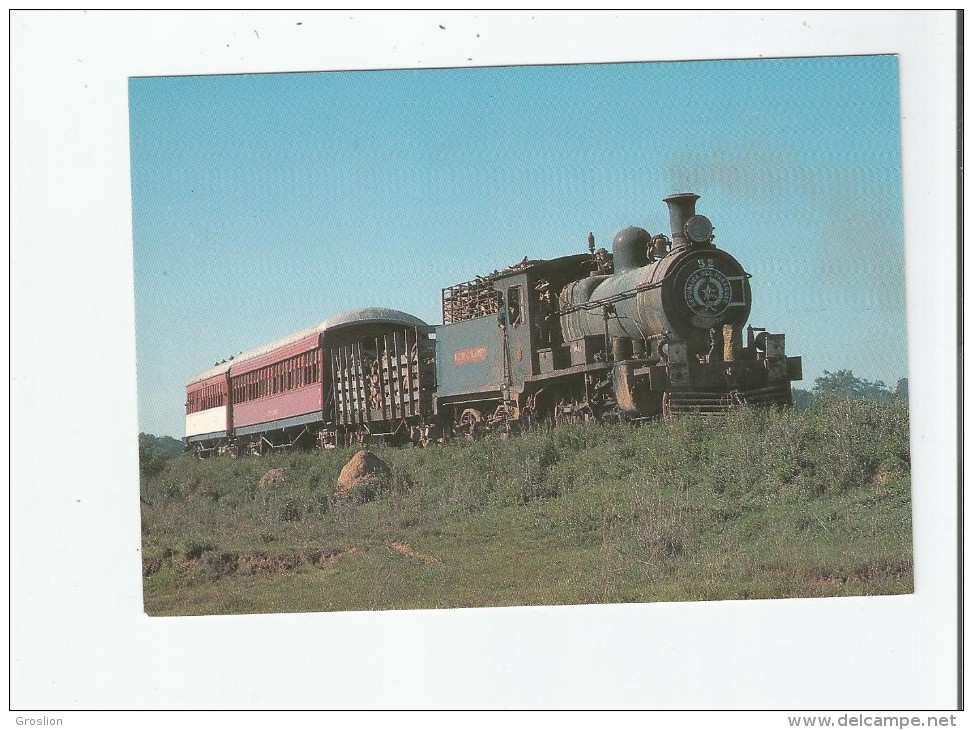 PARAGUAY 117 STEAM ALL OVER THE WORLD . TRAIN SPECIAL N° 102 ENTRE LES GARES DE VILLARICA ET DE PEREZ CARDOZO 1983 - Paraguay