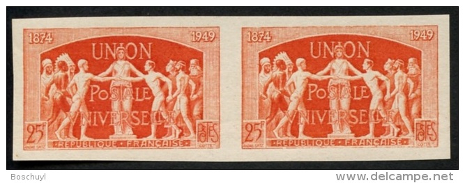 France, 1949, UPU, 25 Fr., épreuve, Color Proof, Sans Charniere, MNH, Michel 870, Yvert 852 - Sonstige & Ohne Zuordnung