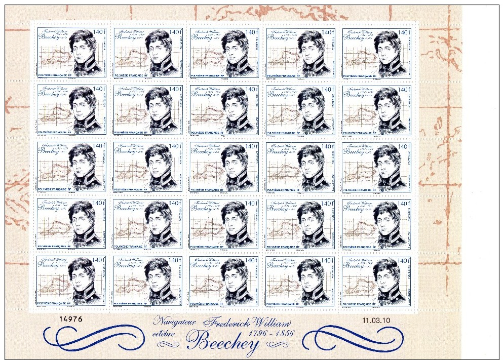 POLYNESIE FRANCAISE Neuf** N° 905 Beeckey Timbre Feuille De 25 - Unused Stamps