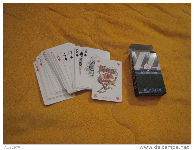 JEU DE 54 CARTES USAGEES. / SOUVENIR VOSGES ALSACE. / PLASTIC COATED. - 54 Cartas