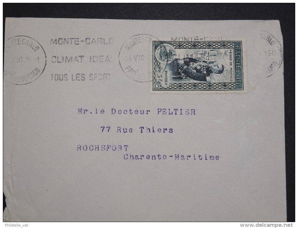 MONACO - Lot De 8 Documents Avant 1960 - A Voir - Lot P14374 - Marcofilia