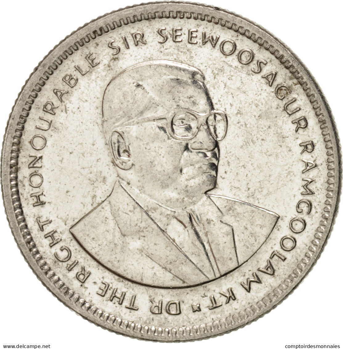 Monnaie, Mauritius, 20 Cents, 1999, TTB+, Nickel Plated Steel, KM:53 - Mauritius