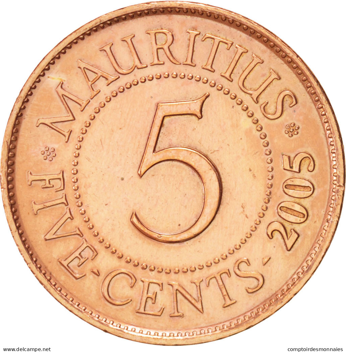 Monnaie, Mauritius, Elizabeth II, Cent, 2005, TTB+, Bronze, KM:31 - Mauritius