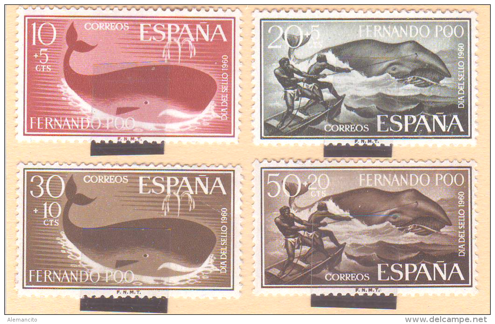 SERIE COMPLETA AÑO 1960 PROVINCIA ESPAÑOLA EN AFRICA  (1959-1968), REGION ECUATORIAL ESPAÑOLA  FERNANDO POO. - Fernando Po