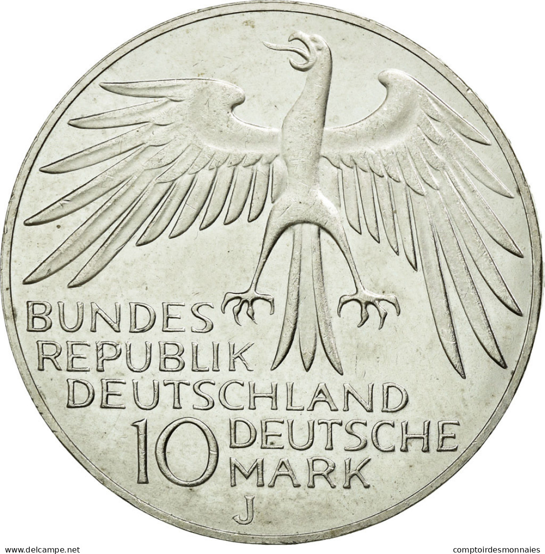 Monnaie, République Fédérale Allemande, 10 Mark, 1972, Hamburg, SUP+, Argent - Commémoratives