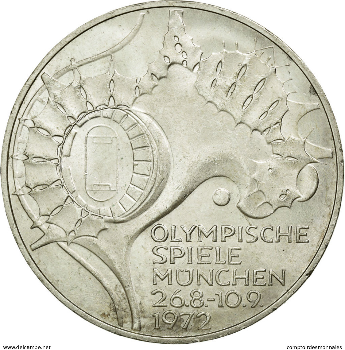 Monnaie, République Fédérale Allemande, 10 Mark, 1972, Karlsruhe, SUP+ - Commémoratives