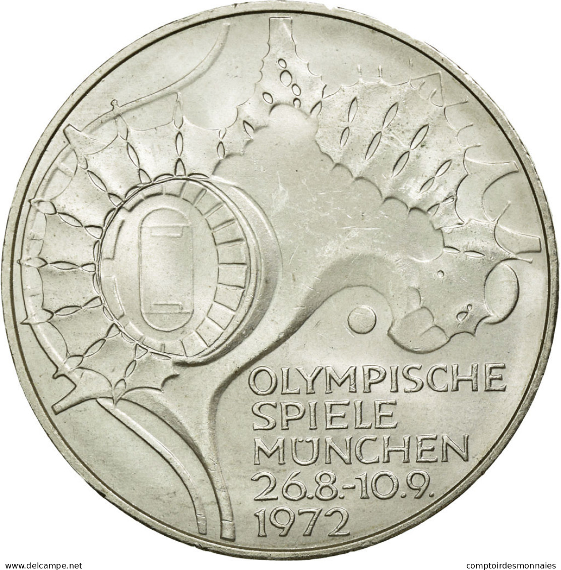 Monnaie, République Fédérale Allemande, 10 Mark, 1972, Munich, SUP+, Argent - Commémoratives