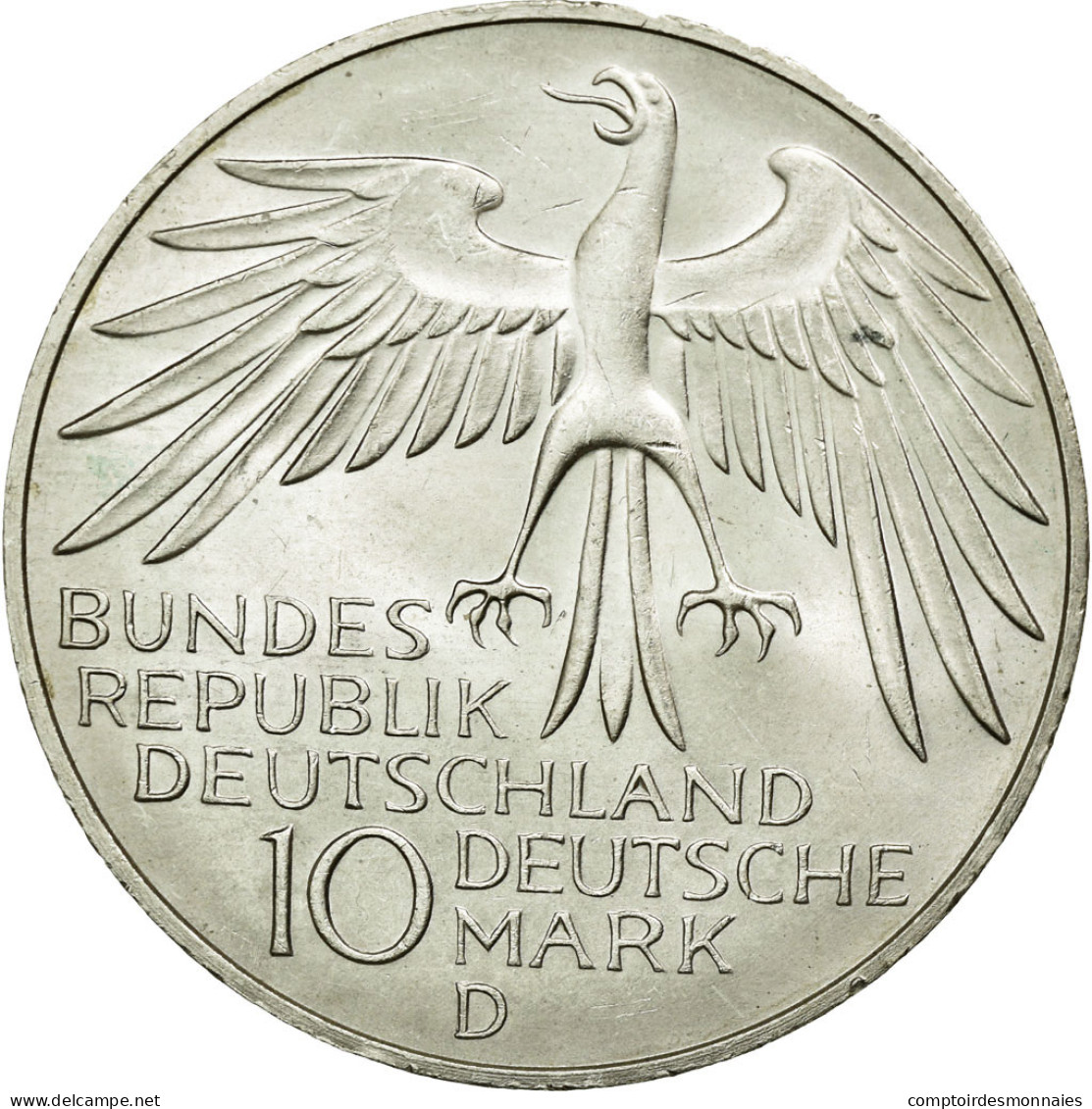 Monnaie, République Fédérale Allemande, 10 Mark, 1972, Munich, SUP+, Argent - Commémoratives