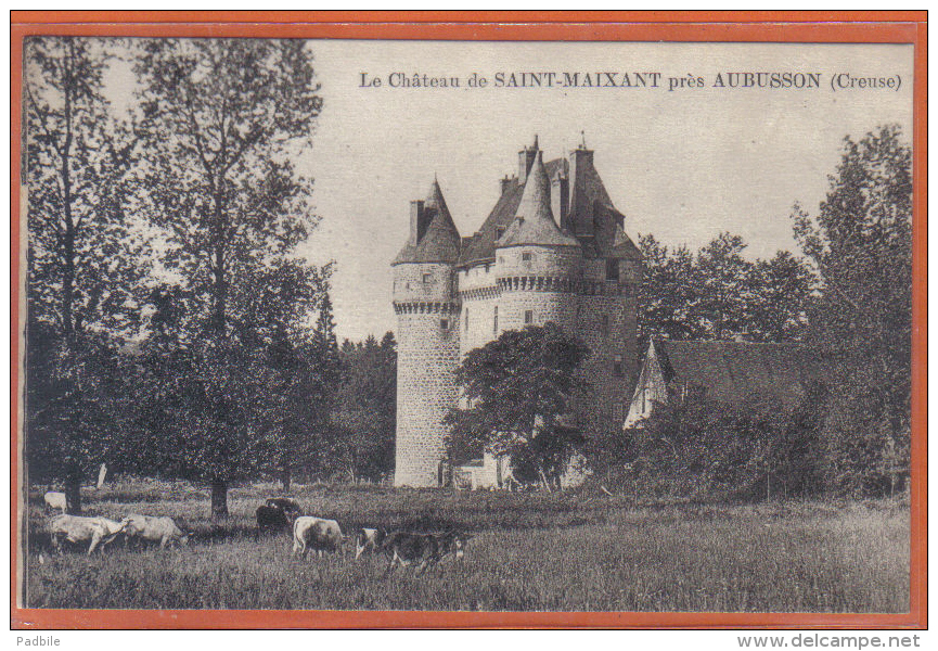 Carte Postale 23. Saint-Maixant  Le Chateau Prés  Aubusson   Trés Beau Plan - Autres & Non Classés