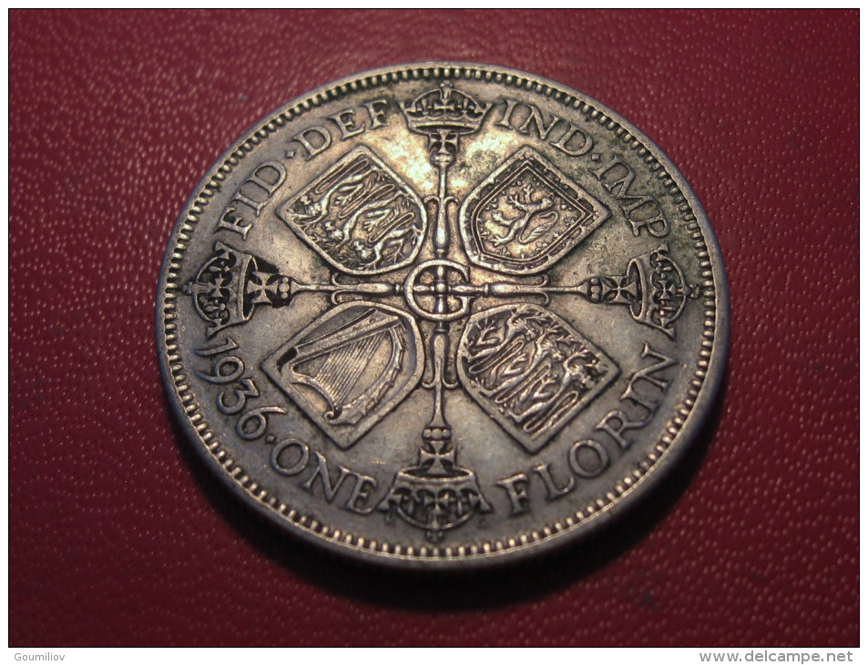 Grande-Bretagne - UK - One Florin 1936 George V 4800 - J. 1 Florin / 2 Schillings