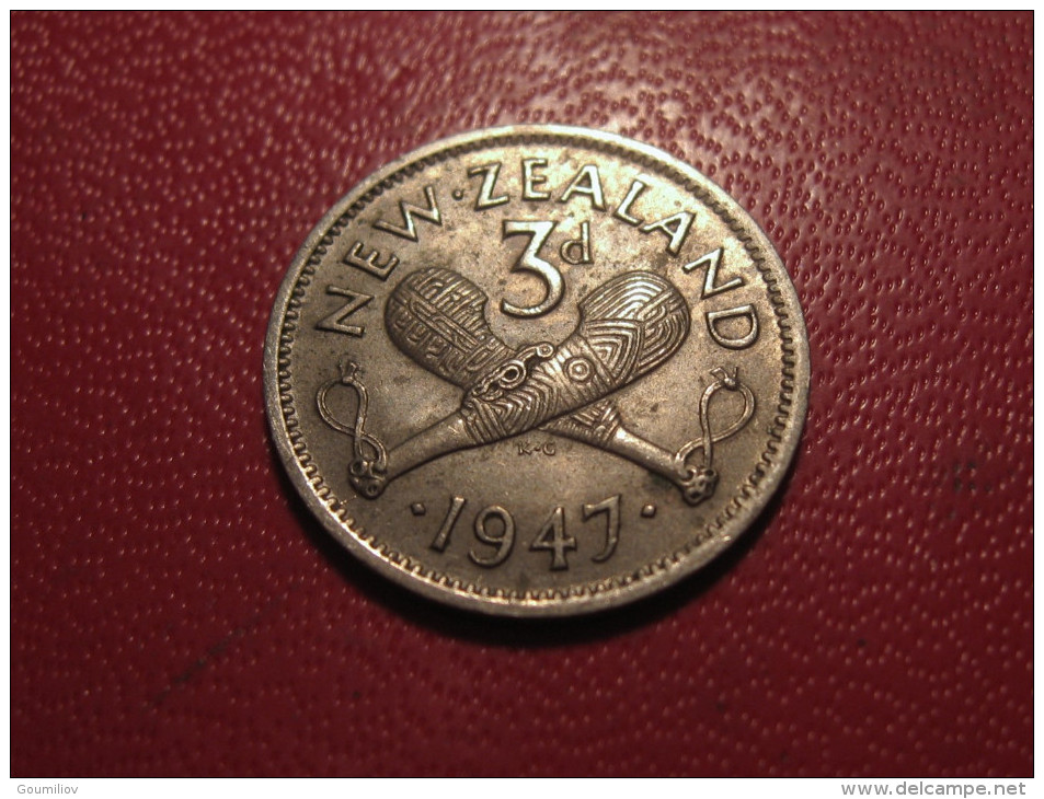 Nouvelle-Zélande - 3 Pence 1947 George VI 5286 - Nouvelle-Zélande