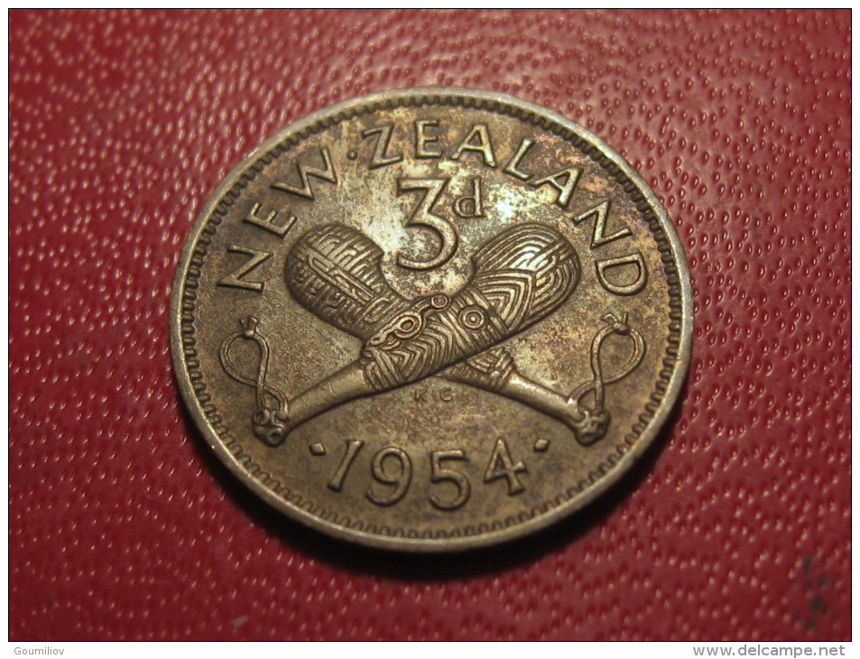 Nouvelle-Zélande - 3 Pence 1954 Elizabeth II 5298 - Nieuw-Zeeland