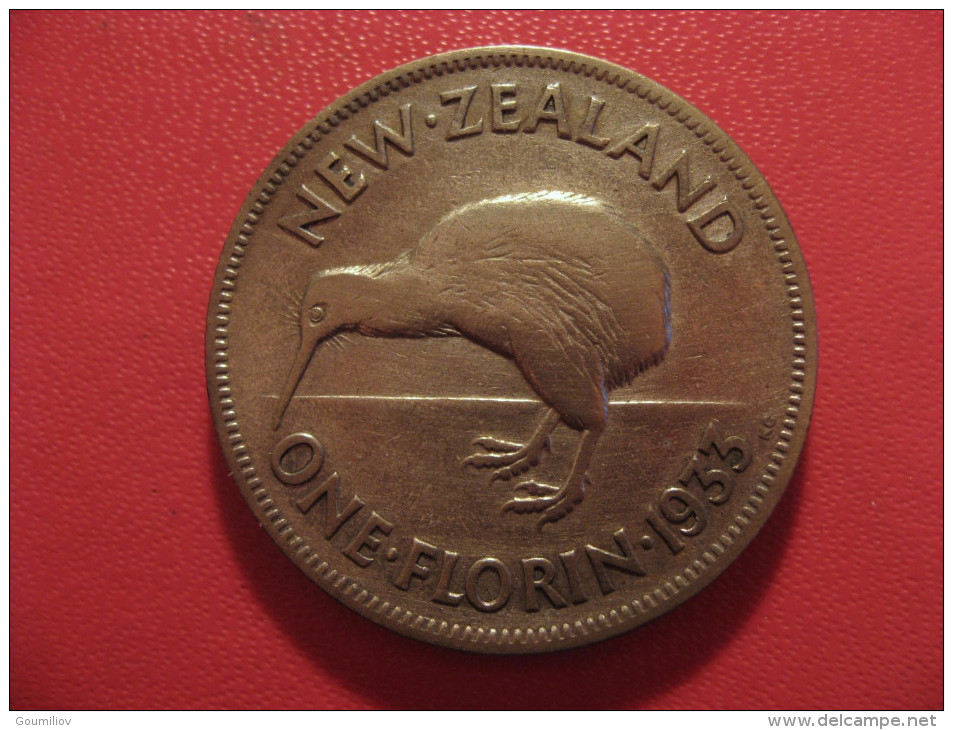 Nouvelle-Zélande - One Florin 1933 George V 5338 - New Zealand