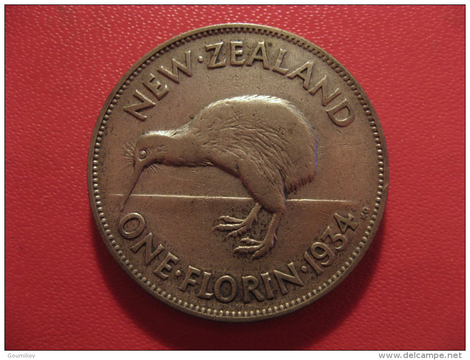 Nouvelle-Zélande - One Florin 1934 George V 5330 - New Zealand