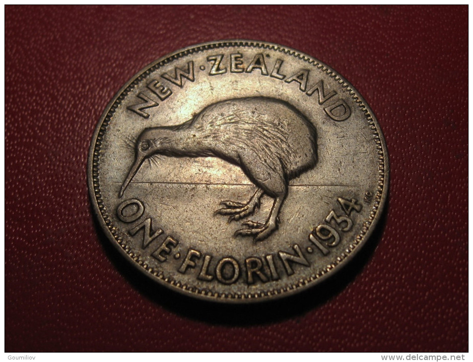 Nouvelle-Zélande - One Florin 1934 George V 5330 - New Zealand