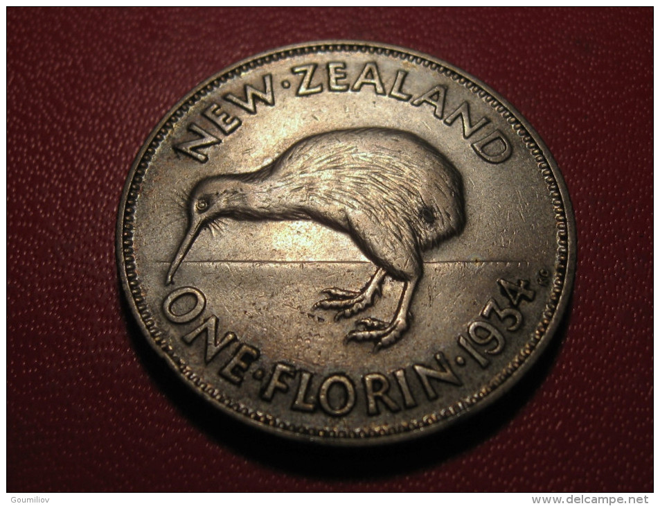 Nouvelle-Zélande - One Florin 1934 George V 5334 - New Zealand