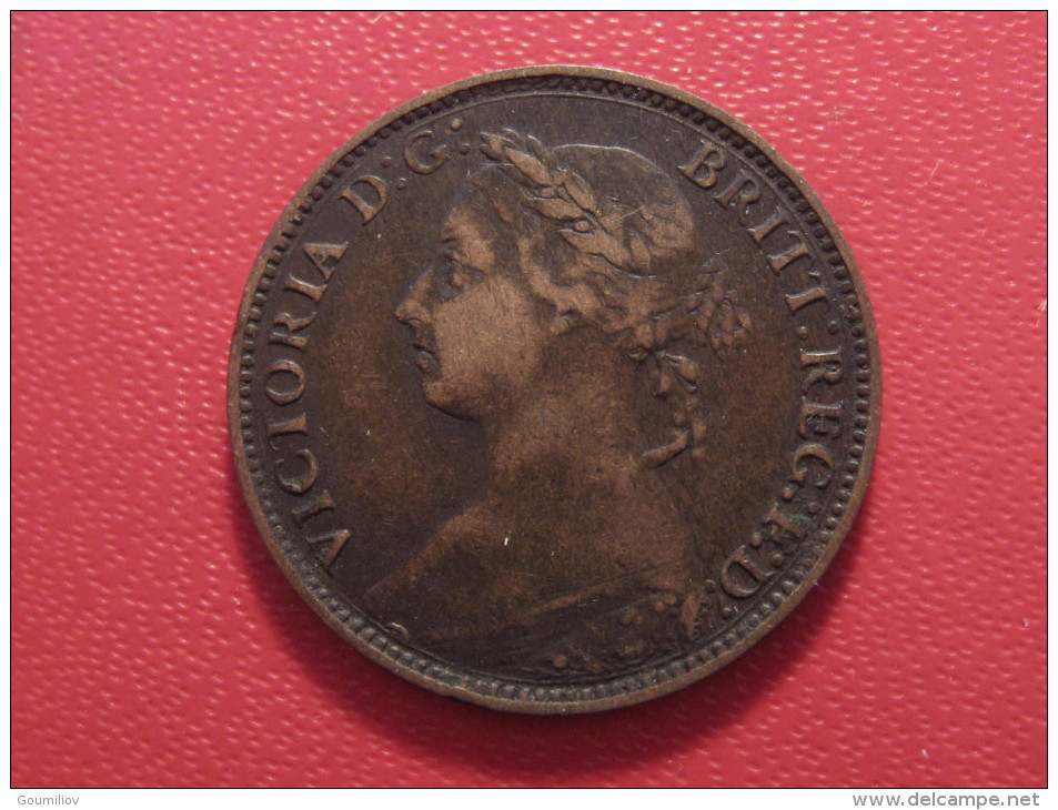 Grande-Bretagne - UK - Farthing 1893 Victoria 6048 - B. 1 Farthing