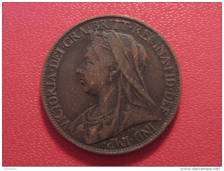 Grande-Bretagne - UK - Farthing 1895 Victoria 6040 - B. 1 Farthing