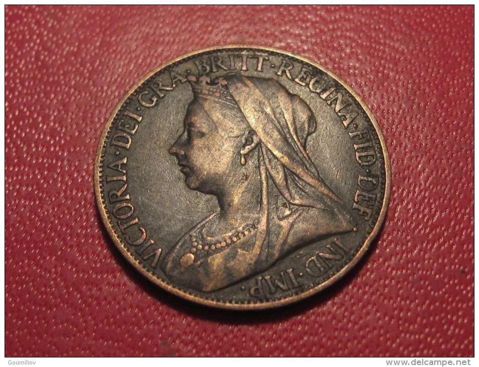 Grande-Bretagne - UK - Farthing 1895 Victoria 6040 - B. 1 Farthing