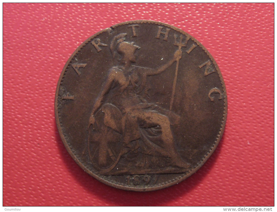 Grande-Bretagne - UK - Farthing 1897 Victoria 6032 - B. 1 Farthing