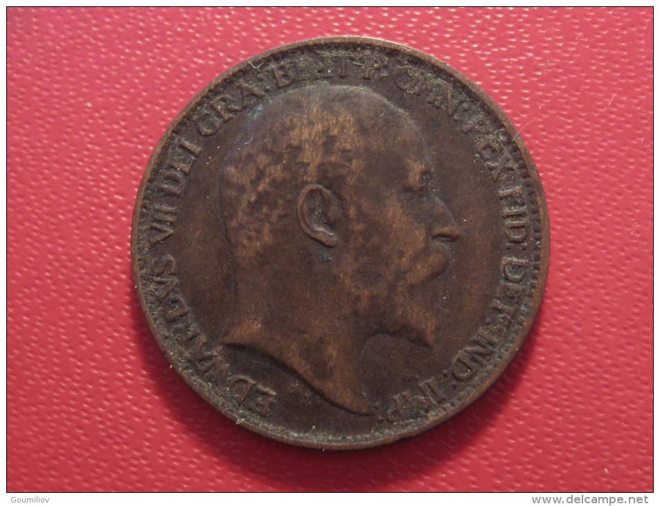 Grande-Bretagne - UK - Farthing 1902 Edward VII 6052 - B. 1 Farthing