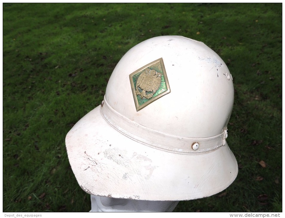 ESPAÑA ESPAGNE - RARE ANCIEN CASQUE POLICE CIRCULATION époque FRANCO