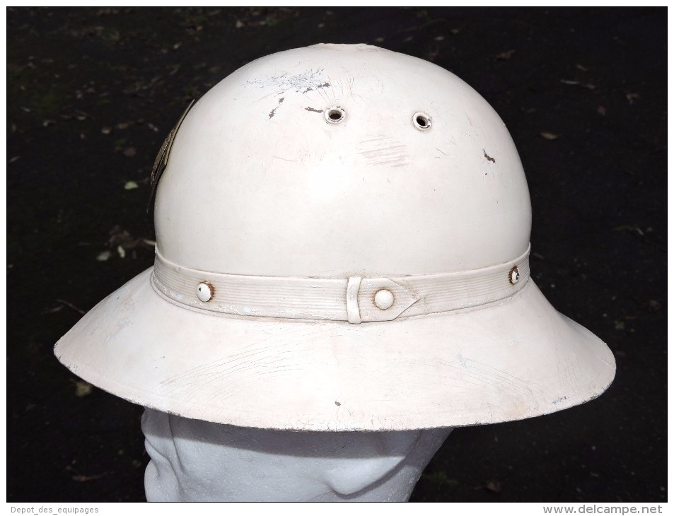 ESPAÑA ESPAGNE - RARE ANCIEN CASQUE POLICE CIRCULATION époque FRANCO