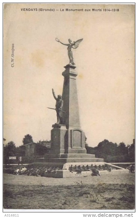 Cpa  VENDAYS   LE MONUMENT AUX MORTS 1914-1918 - Autres & Non Classés