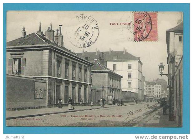 CPA 759 TOUT PARIS - Caserne Reuilly - Rue De Reuilly (XIIème) Ed. FLEURY - Arrondissement: 12