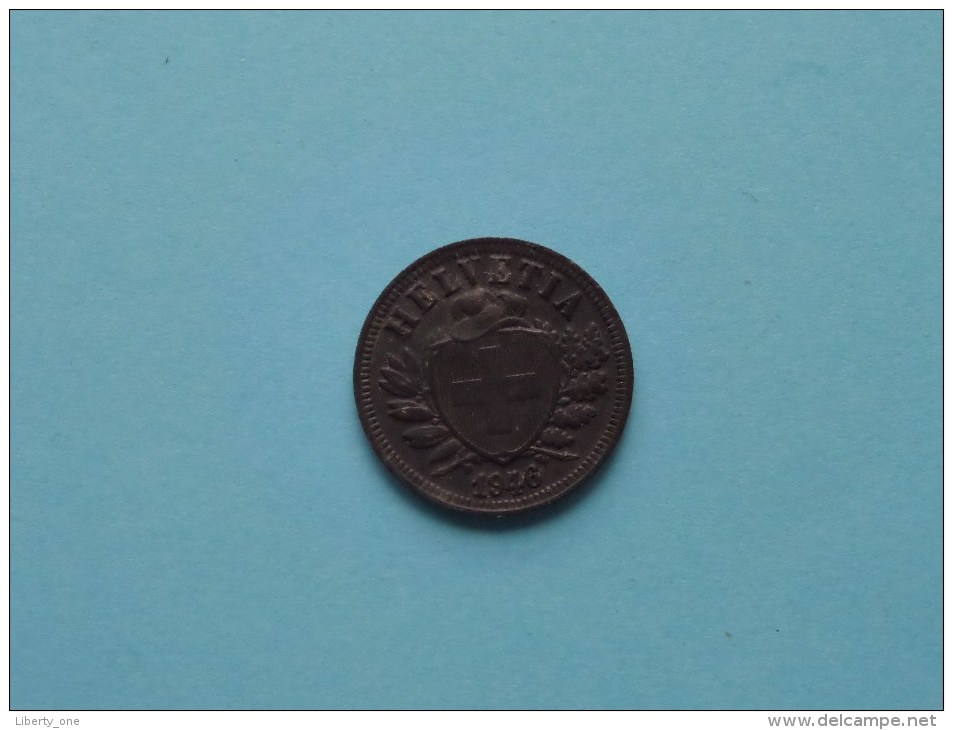 1946 B - 2 Rappen / KM 4.2b ( Uncleaned Coin - For Grade, Please See Photo ) !! - Andere & Zonder Classificatie