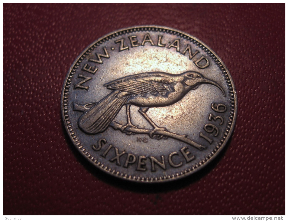 Nouvelle-Zélande - 6 Pence 1936 George V 5351 - Neuseeland