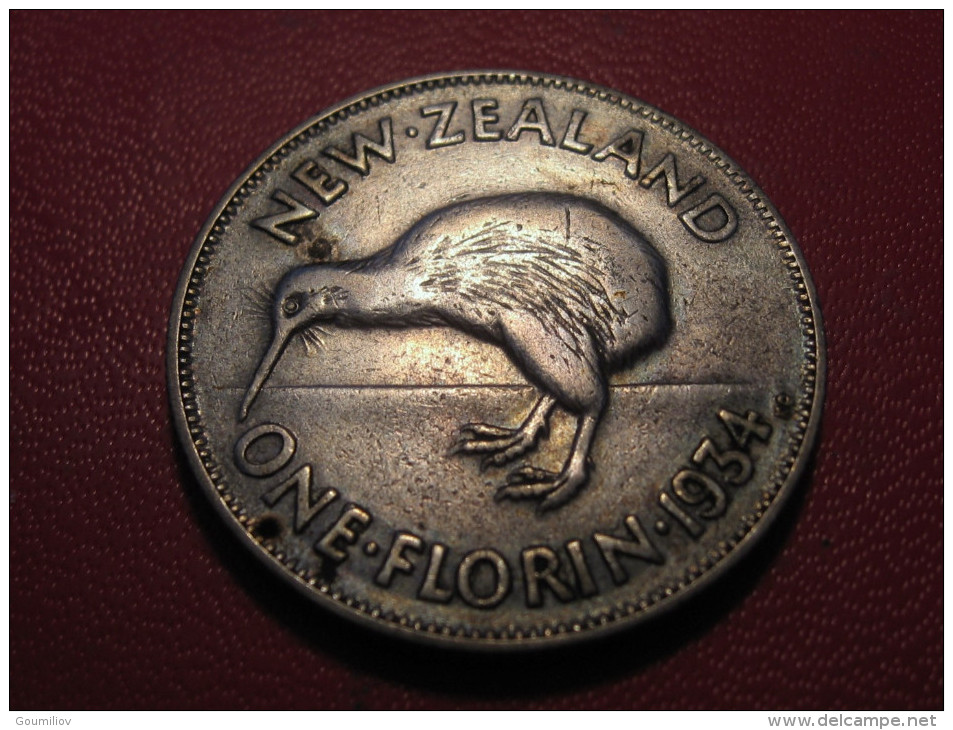 Nouvelle-Zélande - One Florin 1934 George V 5375 - New Zealand