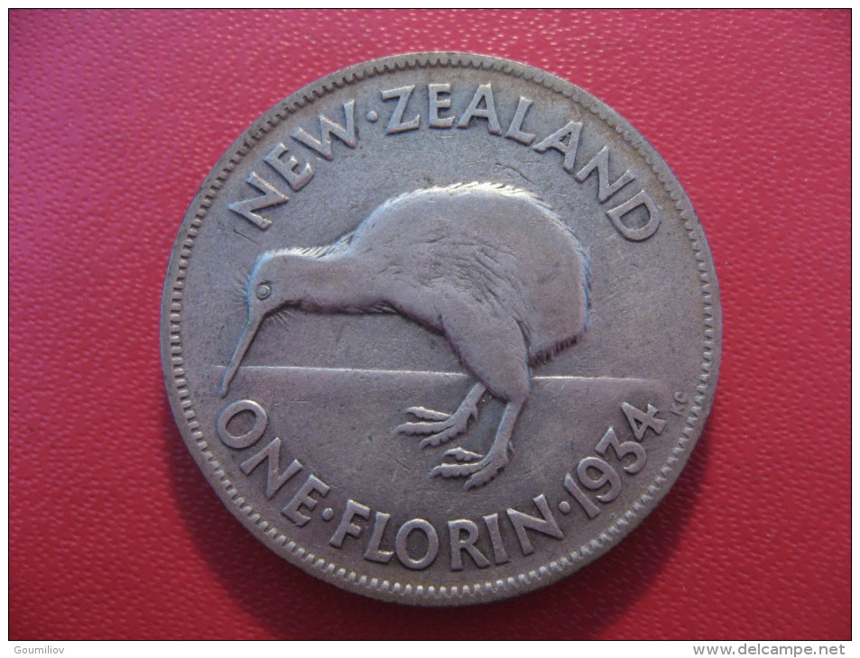 Nouvelle-Zélande - One Florin 1934 George V 5389 - New Zealand