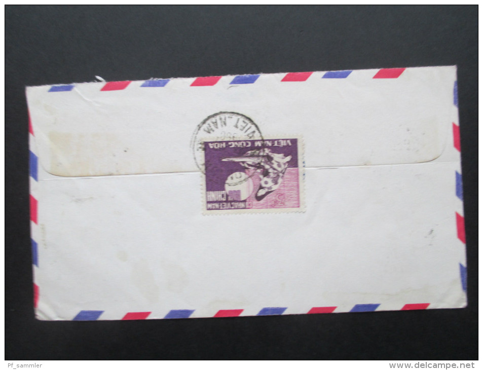 Süd Vietnam 1968 MiF Konfuzius Jahr. Brief In Die Schweiz. Luftpost. Kontum - Vietnam