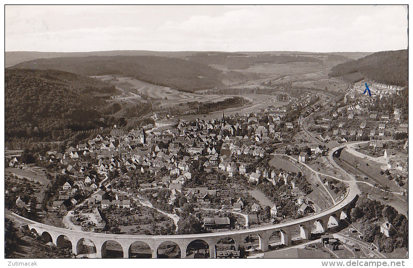 Nagold - Gesamtansicht M.Viadukt 1965 - Nagold