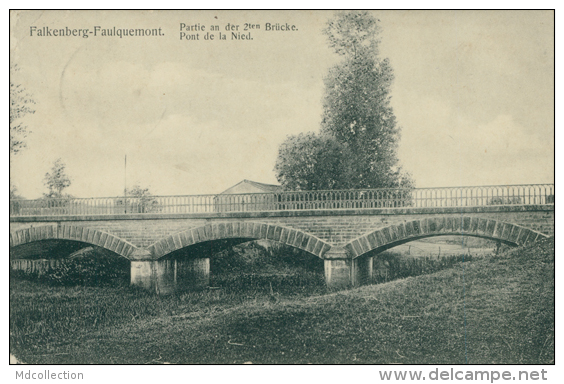 57 FAULQUEMONT / Pont De La Nied / CARTE RARE - Faulquemont