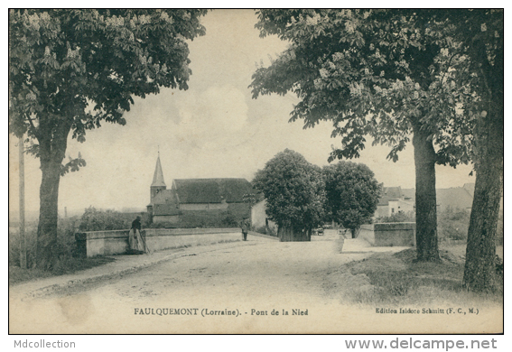 57 FAULQUEMONT / Pont De La Nied / CARTE RARE - Faulquemont