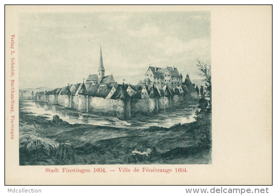 57 FENETRANGE / Ville De Fénétrange 1604 / CARTE RARE - Fénétrange