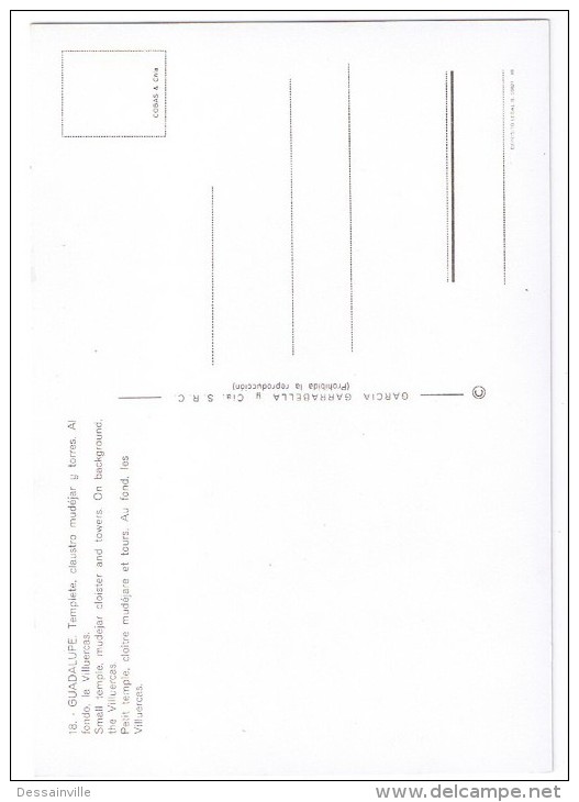 GUADALUPE  (CACERES)  TEMPLETE CLAUSTRO MUDEJAR Y TORRES - Otros & Sin Clasificación