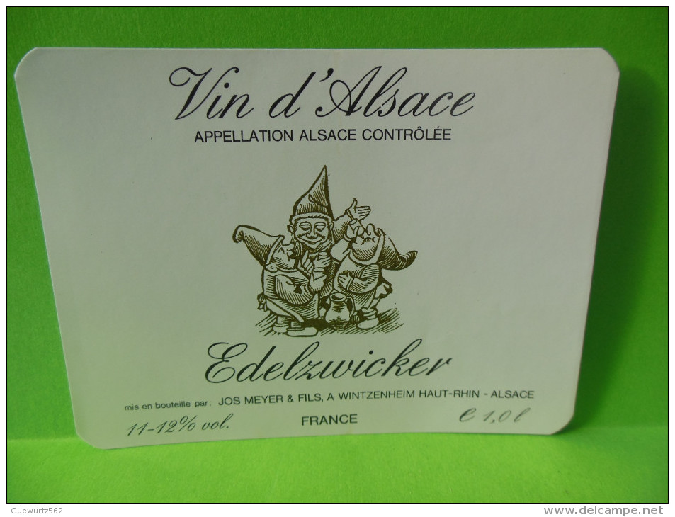 ETIQUETTE DE VIN D ALSACE - Gewurztraminer