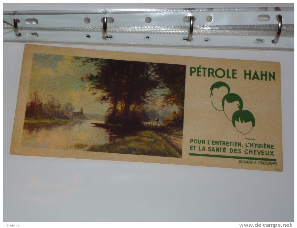 BUVARD Publicitaire  BLOTTING PAPER   Coiffure  .PETROLE HAHN . - Parfums & Beauté