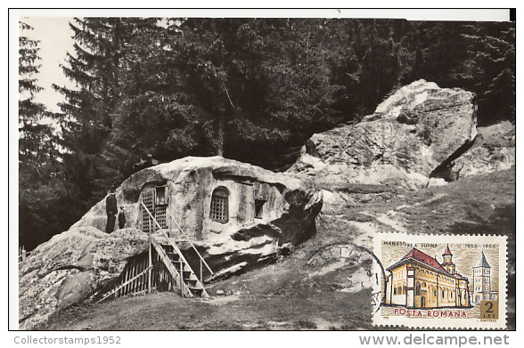 33975- PUTNA MONASTERY, DANIEL THE HESYCHAST HERMITAGE, MAXIMUM CARD, 1972, ROMANIA - Abbayes & Monastères