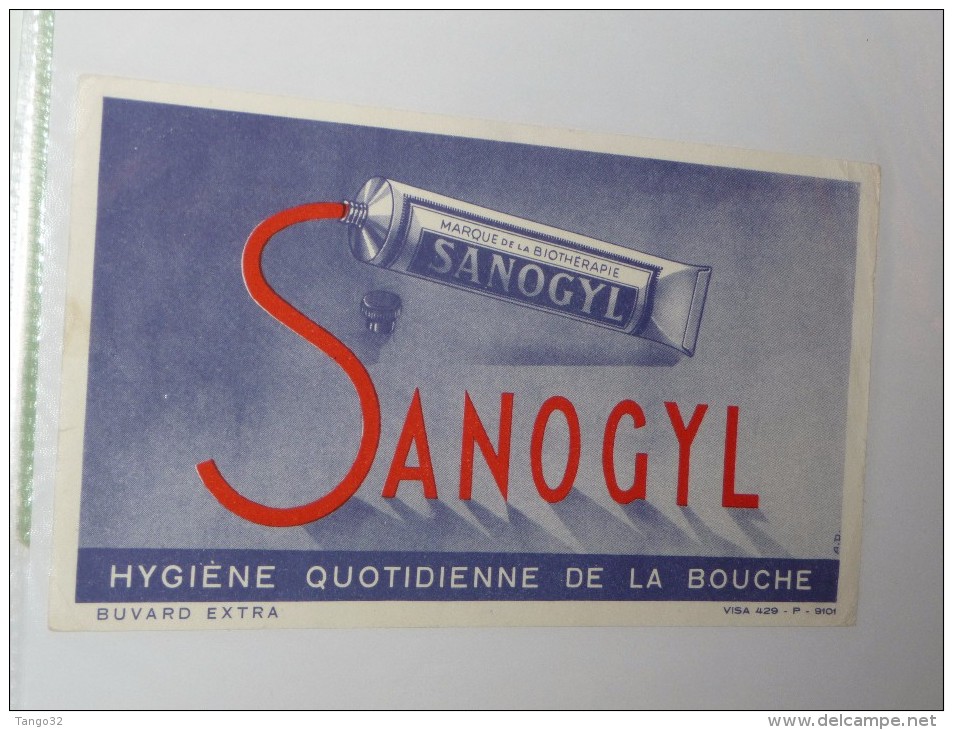 BUVARD Publicitaire  BLOTTING PAPER   Dentifrice  Sanogyl - Profumi & Bellezza