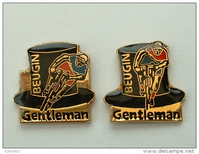 2 PIN´S CYCLISME VELO - GENTLEMAN BEUGIN - Cyclisme