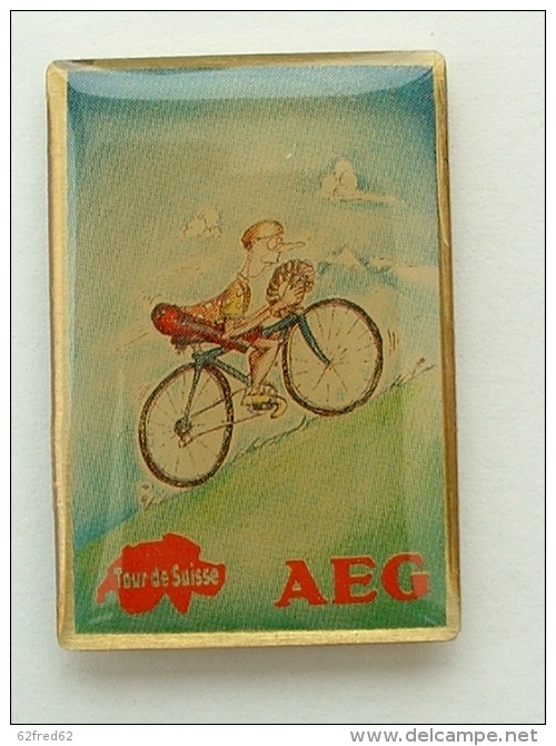 PIN´S CYCLISME VELO - TOUR DE SUISSE AEG - Cyclisme