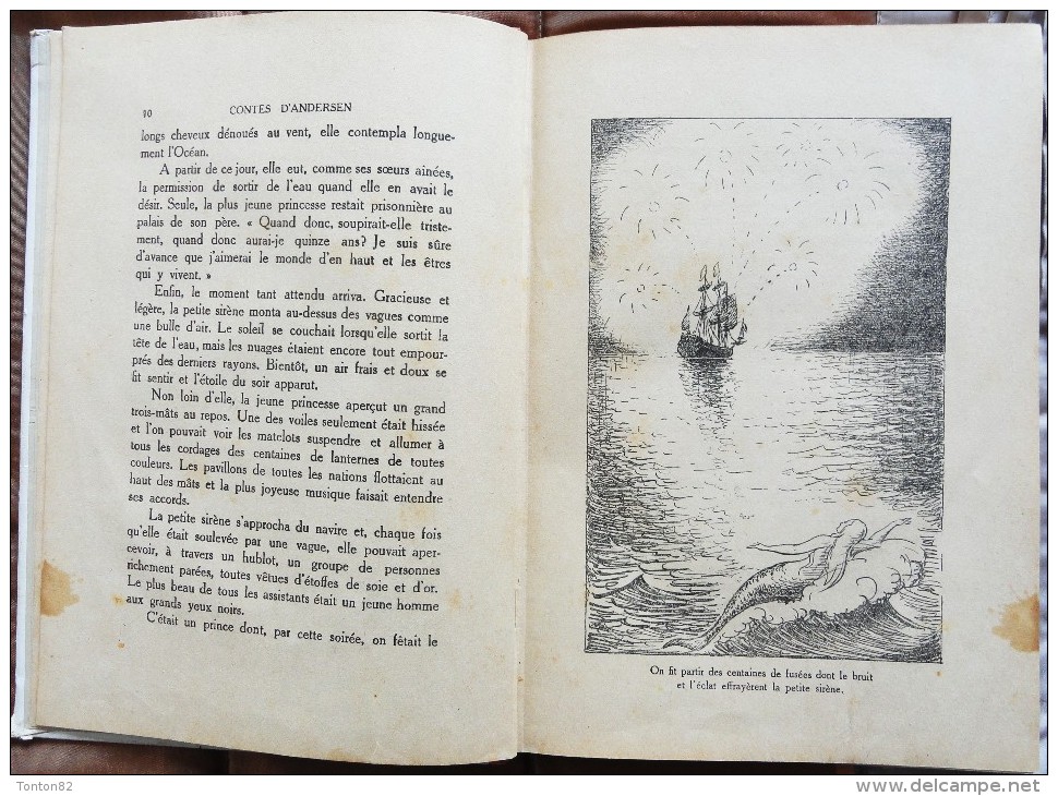 Contes D´ Andersen -  Ernest Flammarion, Éditeur - Illustrations : Pierre Noury - ( 1950 ) . - Ideal Bibliotheque
