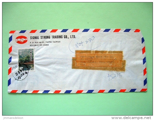 Taiwan 1980 Cover To USA - Bridge - Covers & Documents