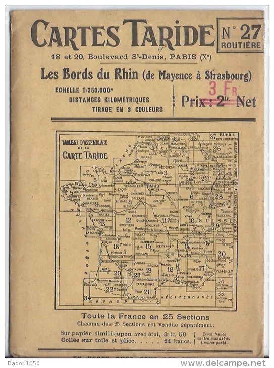 2 Cartes Taride Numéro 26 Et 27 - Cartes Routières