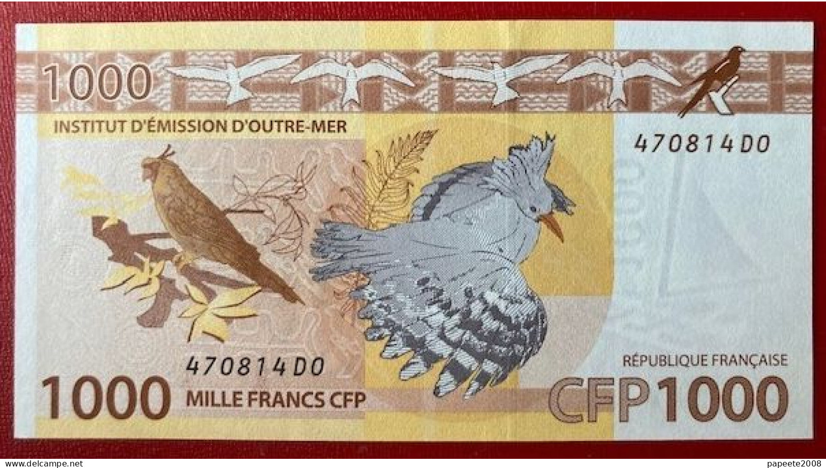 Polynésie Française - 1000 FCFP - 2014 - 1er Jeu De Signatures - Noyer-de Seze-La Cognata - Neuf  / Jamais Circulé - French Pacific Territories (1992-...)