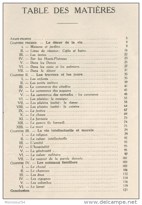 Cahiers Du Centenaire De L'Algérie X, LA VIE ET LES M&OElig;URS En Algérie, 124 Pages, - 1900 - 1949